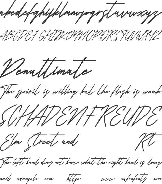 Milatones Free font preview