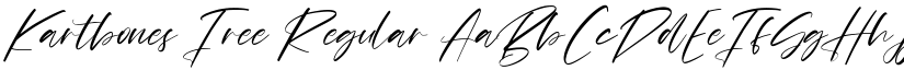 Kartbones Free Regular font