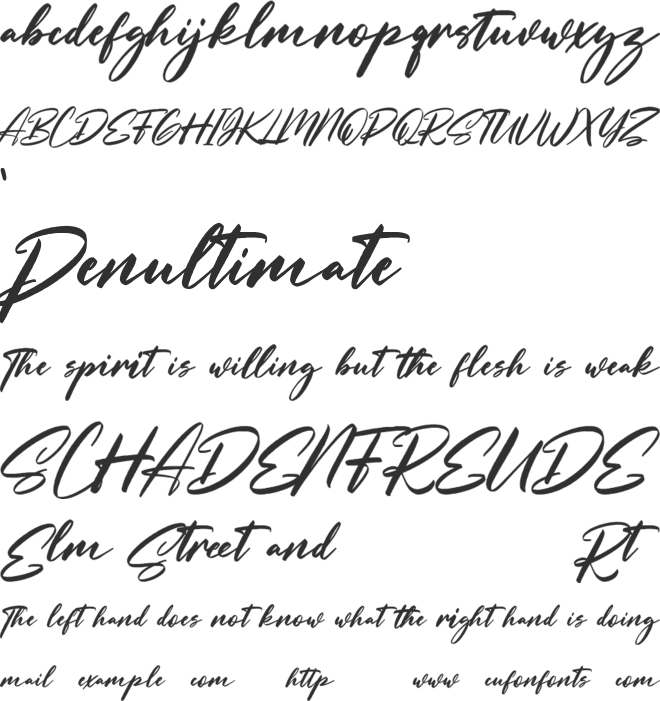 Jollynorly Free font preview