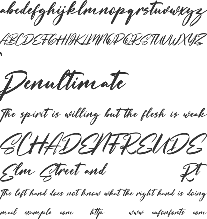 Jollynorly Free font preview