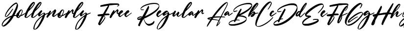 Jollynorly Free Regular font