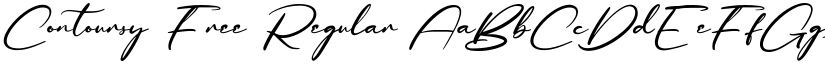 Contoursy Free Regular font