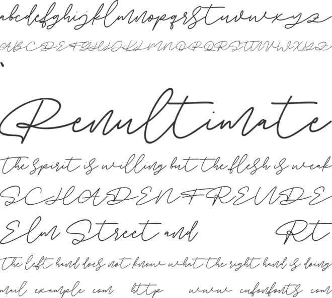 Angel Rise Free font preview