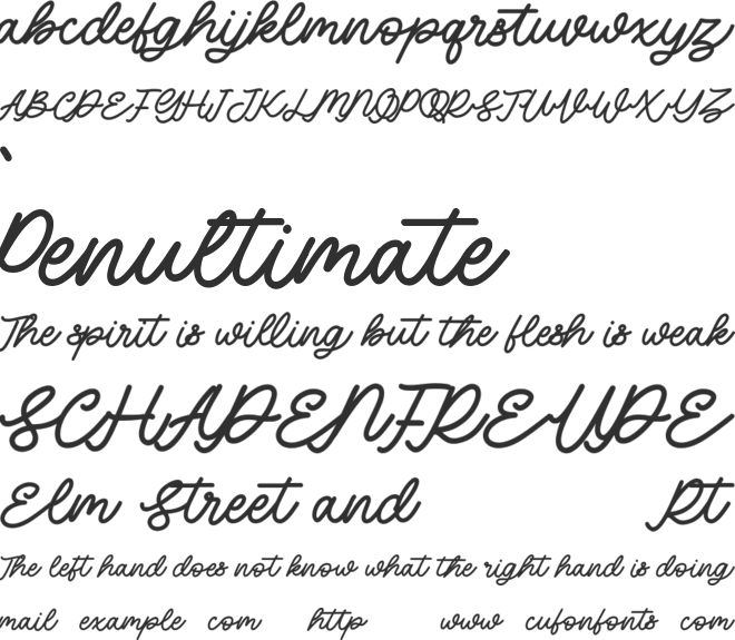 Blufcrowds Free font preview