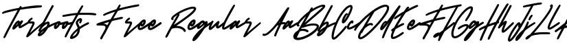 Tarboots Free Regular font