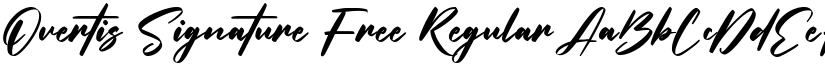 Overtis Signature Free Regular font
