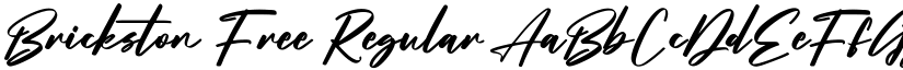 Brickston Free Regular font