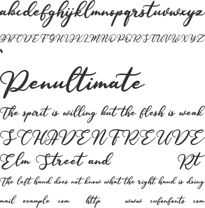 Younglines Free font preview
