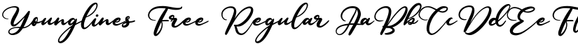 Younglines Free Regular font