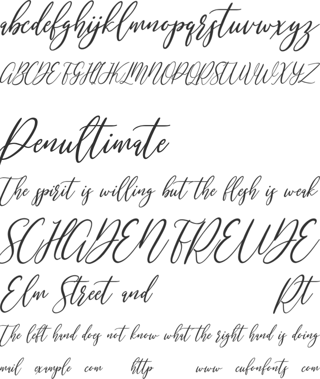 Mondayslove Free font preview