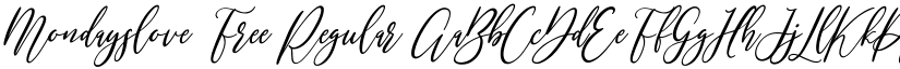 Mondayslove Free font download