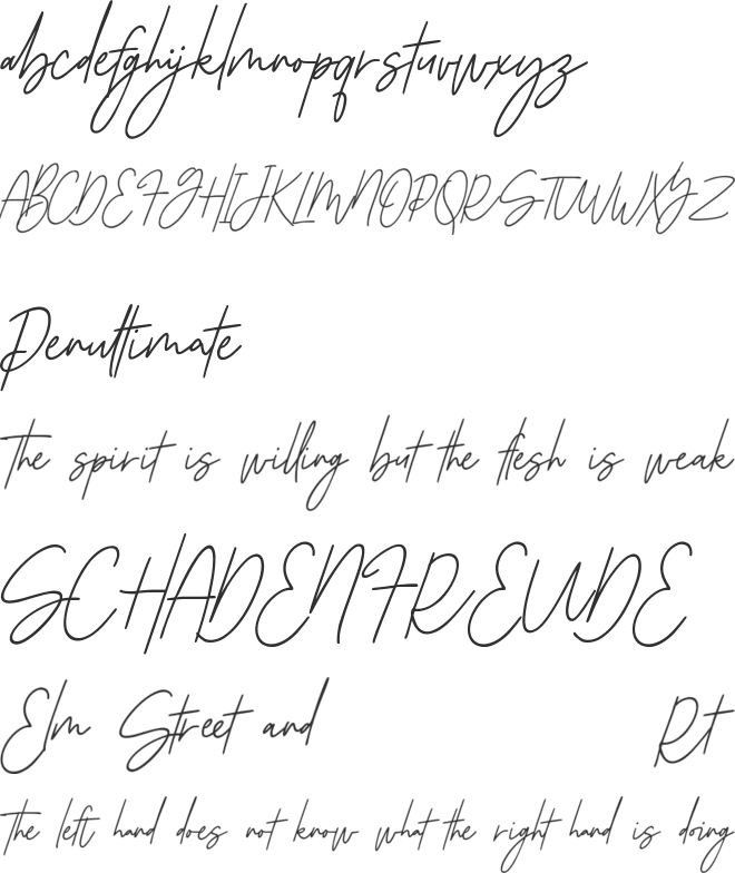 Jownsey Free font preview