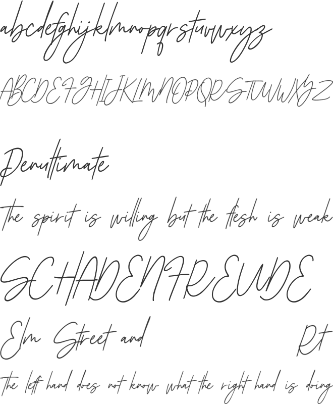 Jownsey Free font preview