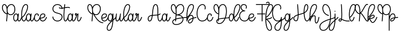 Palace Star Regular font