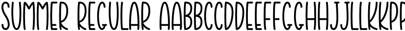 Summer Regular font