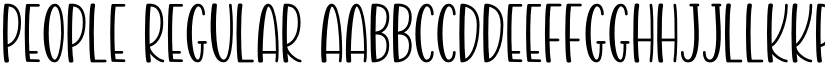 People Regular font