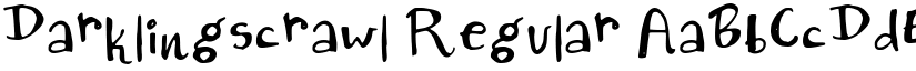Darklingscrawl Regular font