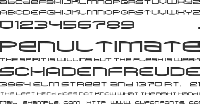 Gigasunmo font preview