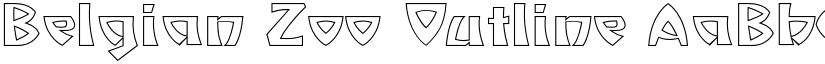 Belgian Zoo Outline font
