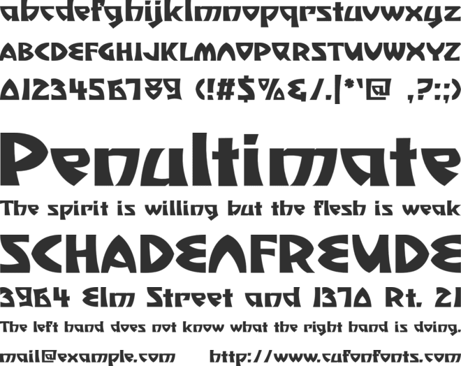 Belgian Zoo font preview