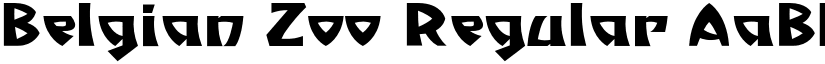 Belgian Zoo Regular font