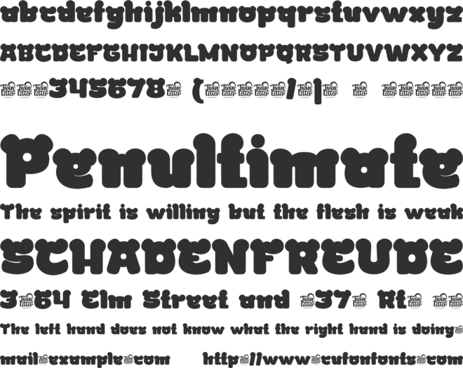 GENCIS font preview