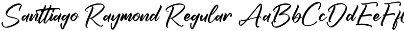 Santtiago Raymond Regular font