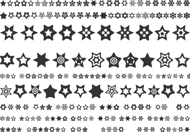 Star Things font preview