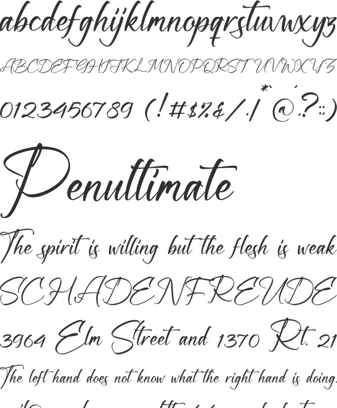 Moland Hoffman font preview