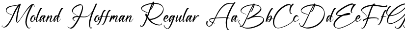 Moland Hoffman Regular font