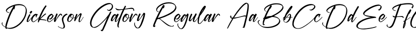 Dickerson Gatory Regular font