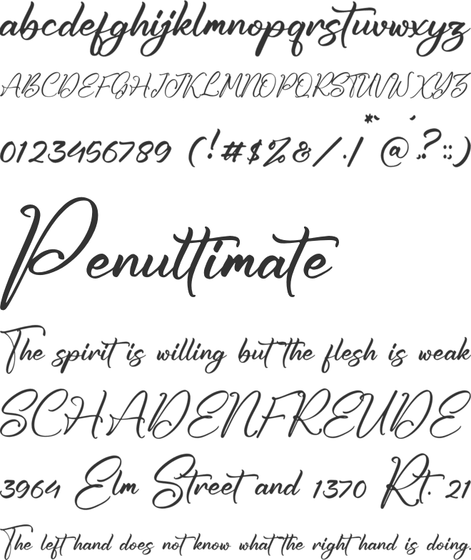 Jhoey Washington font preview