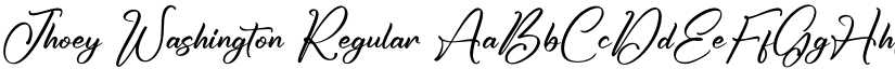 Jhoey Washington Regular font