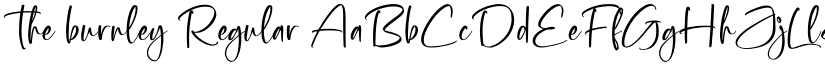the burnley Regular font