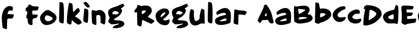 f Folking Regular font