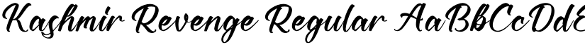 Kashmir Revenge font download