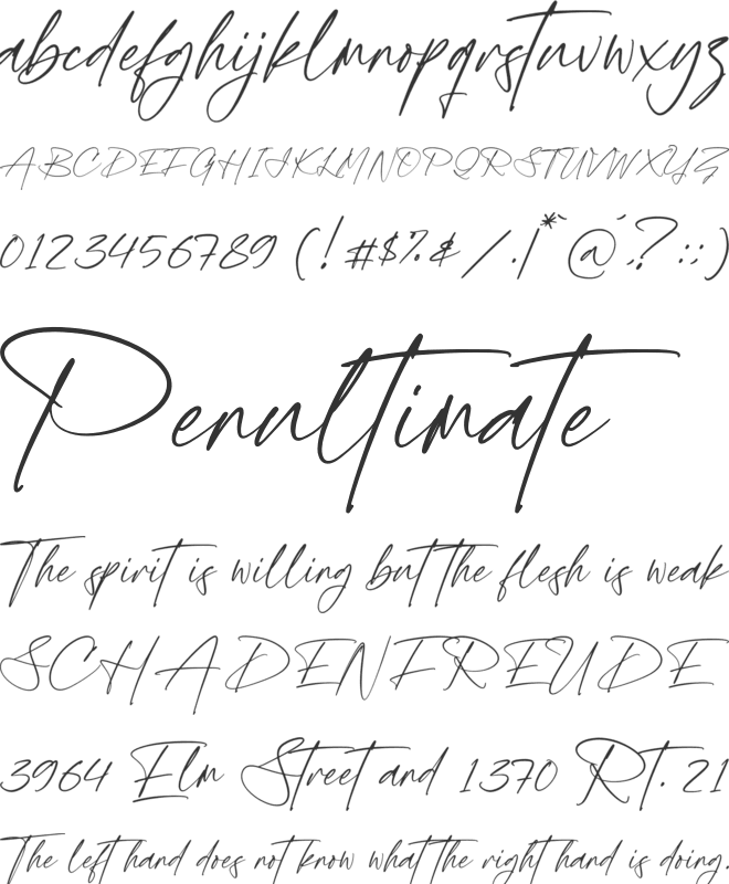 Gerald Fletchery font preview