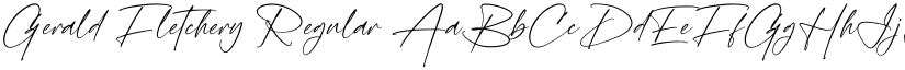 Gerald Fletchery Regular font