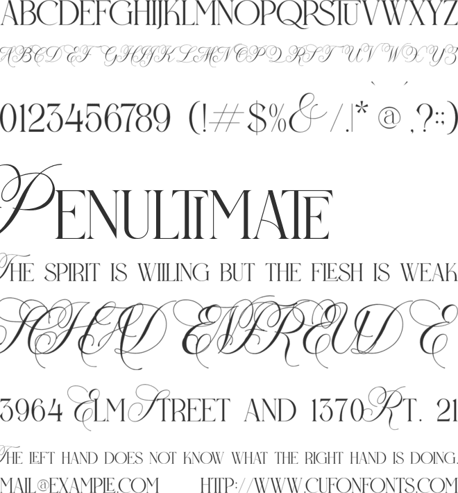 Heralen Antelik font preview