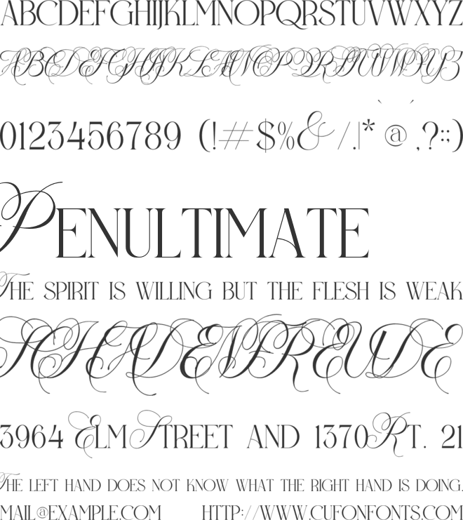 Heralen Antelik font preview
