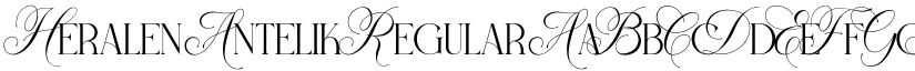 Heralen Antelik Regular font
