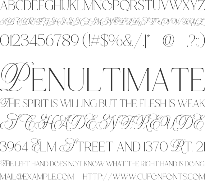 Bromawo font preview