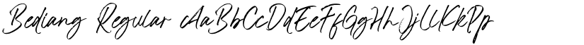 Bediang font download