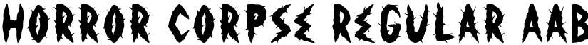 Horror Corpse Regular font