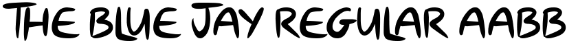 The Blue Jay Regular font