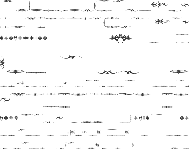 Marquis De Sade Ornaments font preview