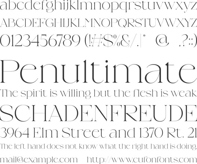 Bargemo font preview