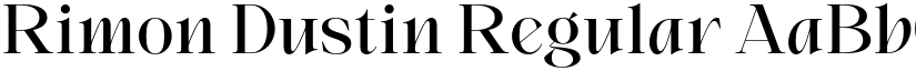 Rimon Dustin Regular font