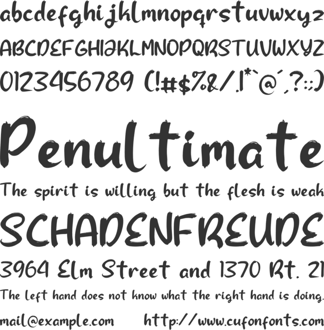 Zoey Elizabeth font preview