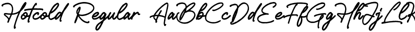 Hotcold Regular font